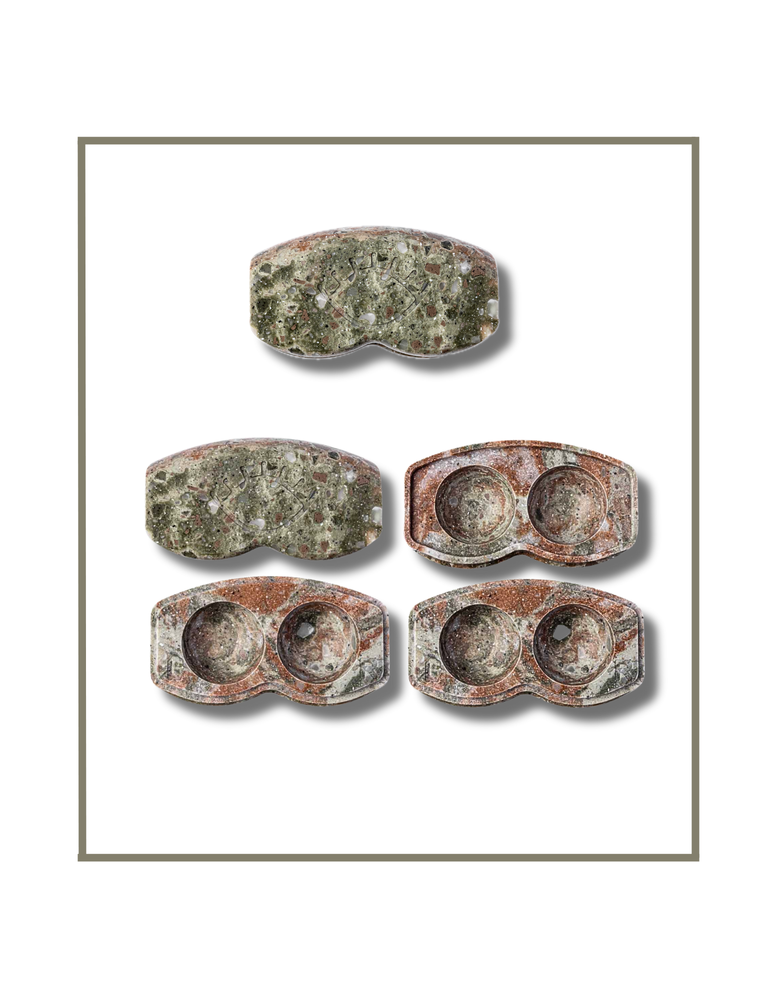 Camo Green - Premium Non-Plastic Contact Lens Case