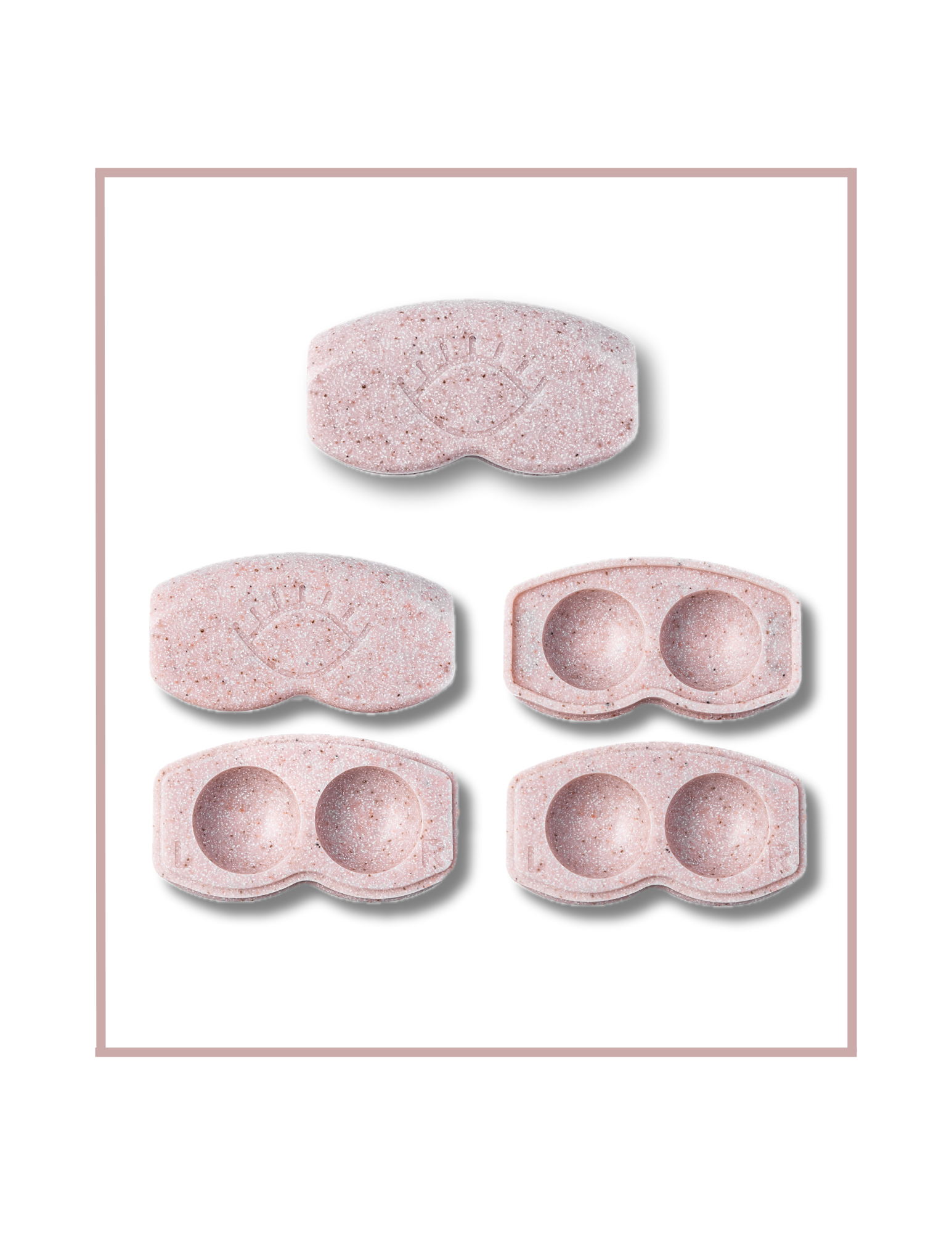 Pink Rose - Premium Non-Plastic Contact Lens Case