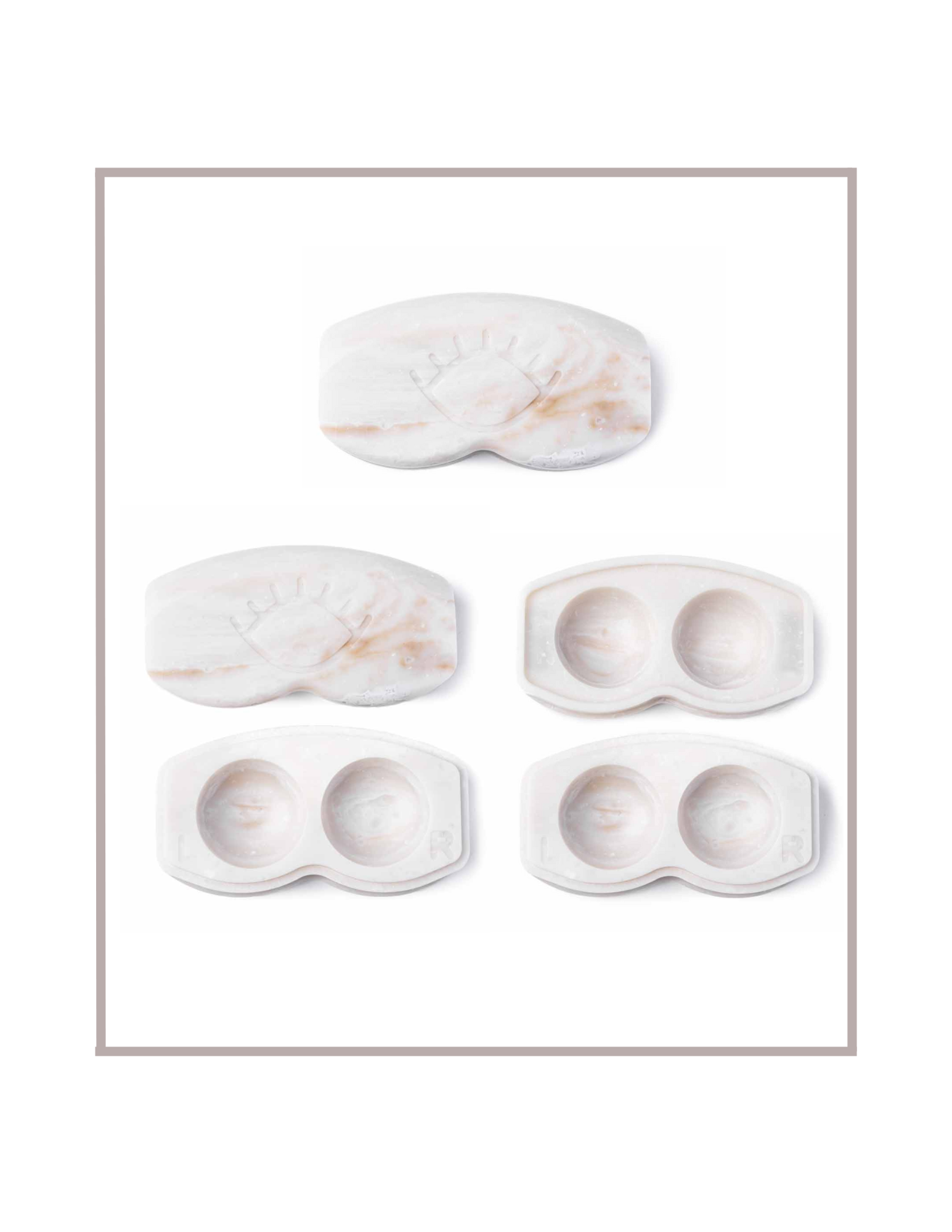 White Onyx - Premium Non-Plastic Contact Lens Case