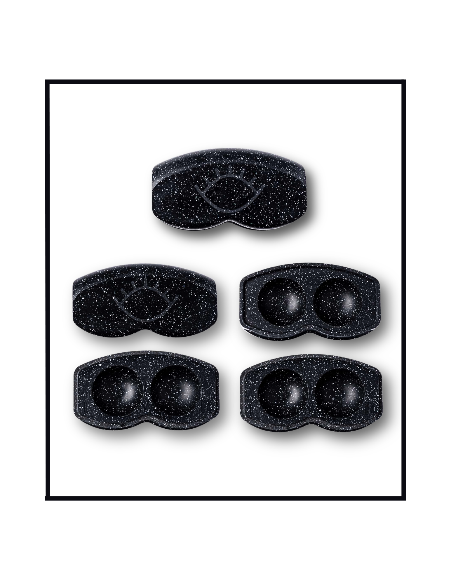 Obsidian Spark - Premium Non-Plastic Contact Lens Case