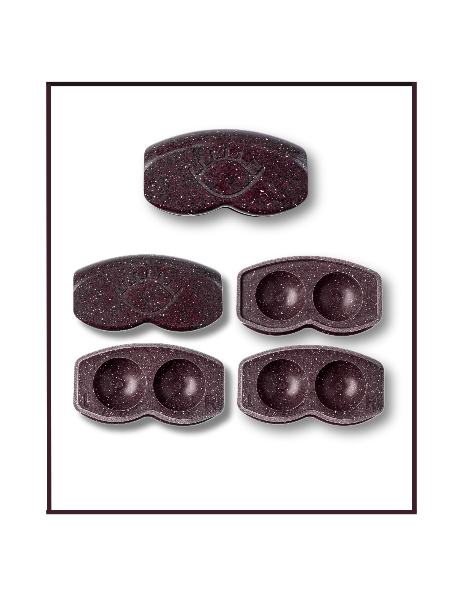 Garnet Night - Premium Non-Plastic Contact Lens Case