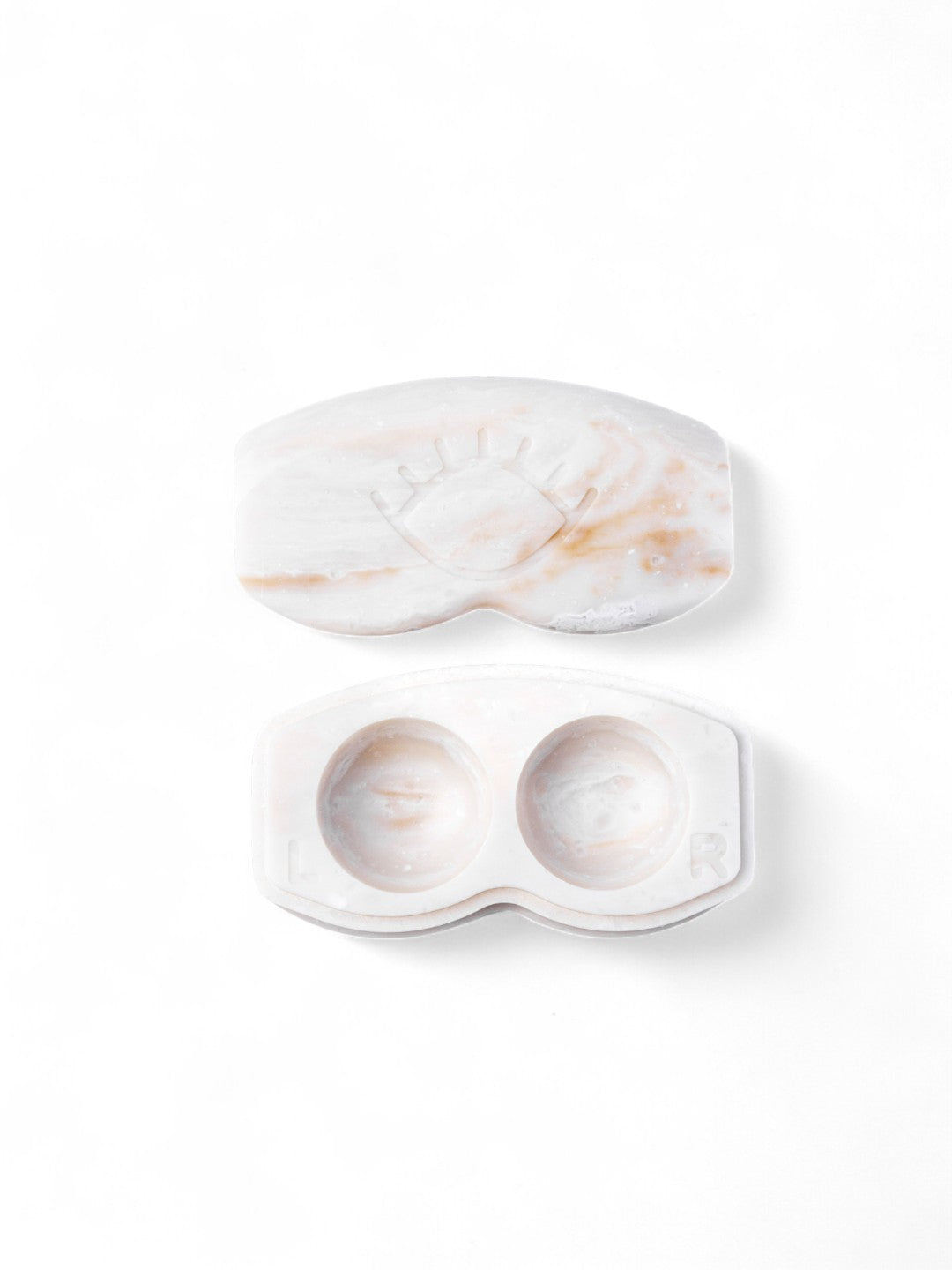 White Onyx - Premium Non-Plastic Contact Lens Case